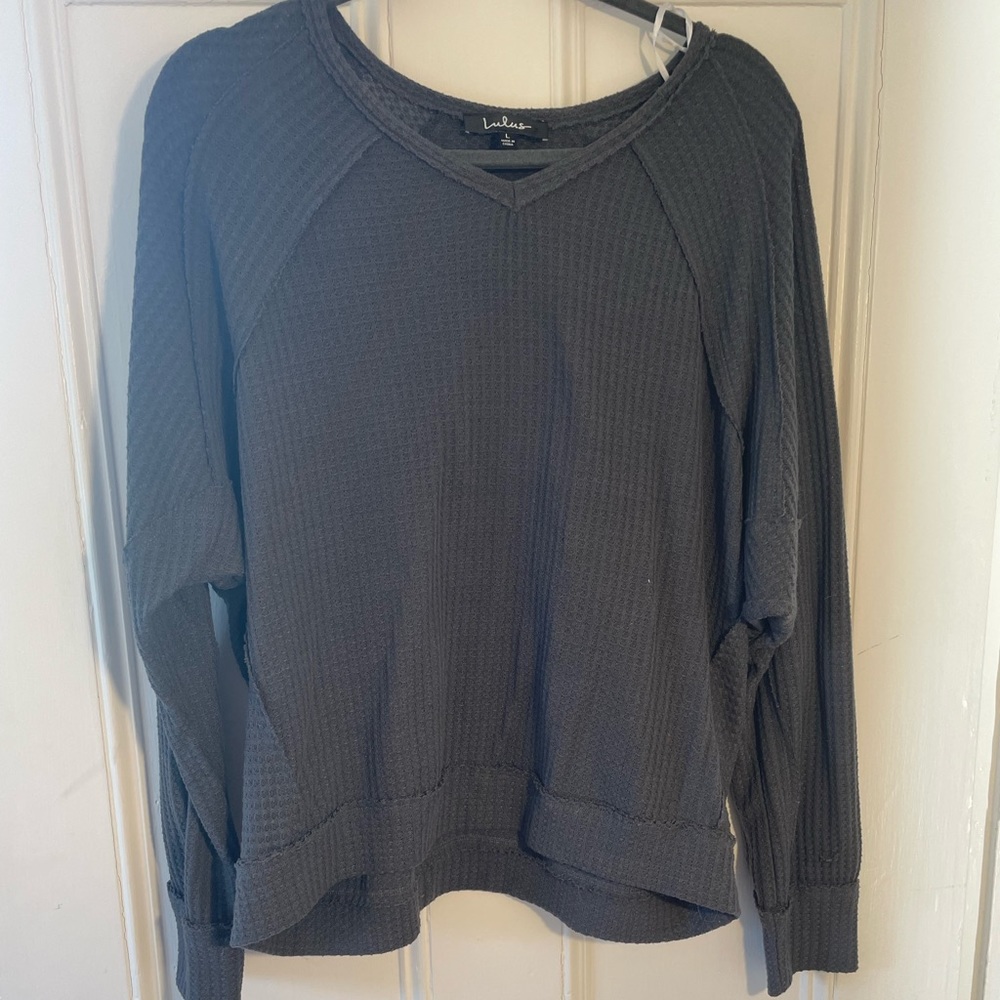 Lulus waffle knit top